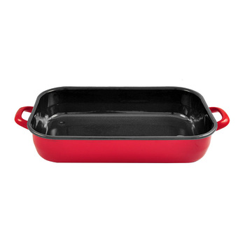 Urban Style 6L Enamel Baking Dish Roasting Tray - Red