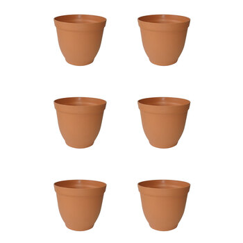 6PK Homeleisure Replicotta Bell Pot 200mm Outdoor Garden 