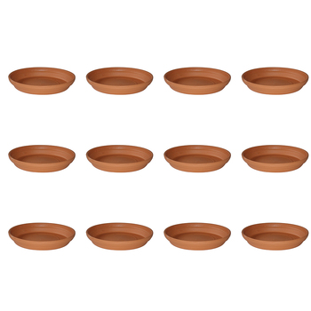 12PK Homeleisure Replicotta Round Saucer 195mm Garden 