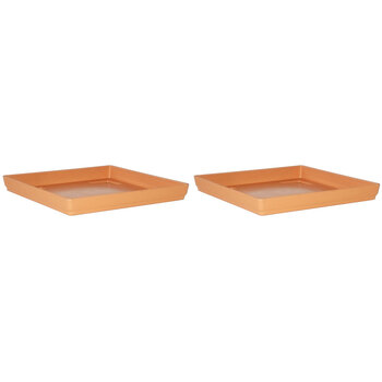 2PK Homeleisure Replicotta Square Saucer 390mm Garden 