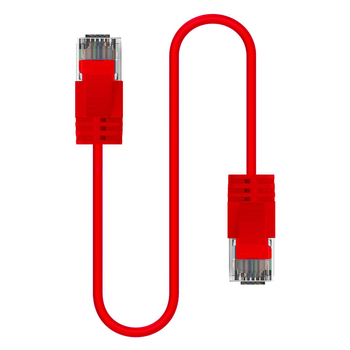 Cruxtec Ultra-Thin CAT6A U/UTP Ethernet Cable 15m - Red