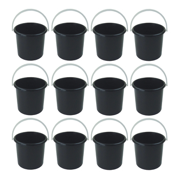 12PK Homeleisure Pail W/Handle 3L Charcoal Kitchen Cooking 
