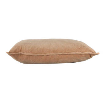 Belle Velvet Euro Cotton Velvet Cushion Pillow Cover Square 60x60cm - Clay