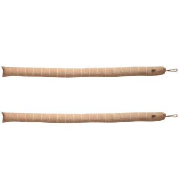 2PK Belle Wild Stripe Slim Chambray Draught Stopper 90cm - Honey