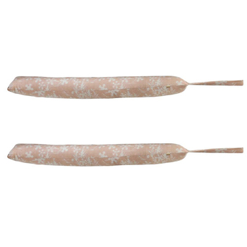 2PK Belle Myrtle Chambray Draught Stopper Wind Blocker 90cm - Clay