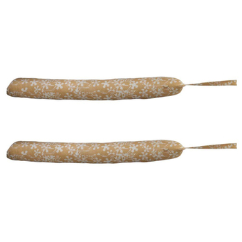 2PK Belle Myrtle Chambray Draught Stopper Wind Blocker 90cm - Honey