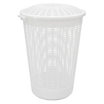 Homeleisure Linen Hamper 62L White Laundry Cleaning 