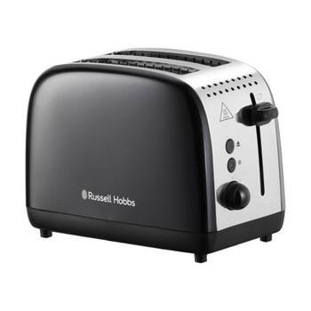 Russell Hobbs Colous Plus 2 Slice Toaster Wide Slots High Lift Black