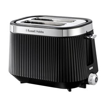 Russell Hobbs Bronte 2 Slice Toaster Toast Kitchenware Crumb Tray Black