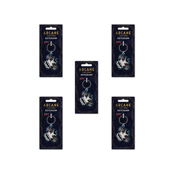 5PK Impact Rock Merchandise Arcane League of Legends Monkey Bomb PVC Keyring 15cm