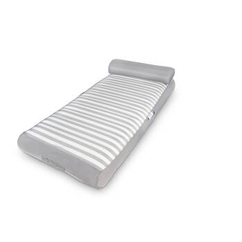 Spire Adalus Inflatable Pool/Beach Lounger Durable Fabric 190x90x22cm Grey