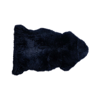 Huxford Grove The Gulgong Sheepskin Rug Home/Room Decor 105x60cm - Dark Navy