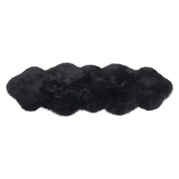 Huxford Grove The Gulgong Sheepskin Double Rug Home/Room Decor - Black