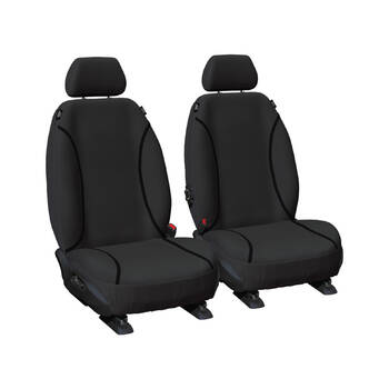 Sperling Tradies Canvas Front Black Seat Covers Prado 150 Series 2009-2021