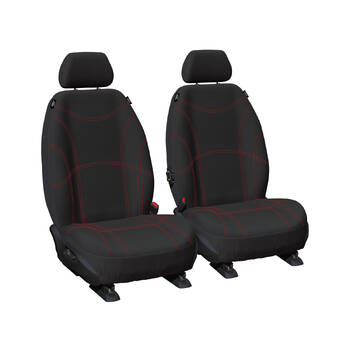 Sperling Getaway Neoprene Front Black/RD  Seat Covers - Tucson 2021-On