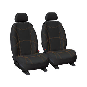 Getaway Neoprene Front Black/OR Seat Covers - Everest Ranger 2022 Current
