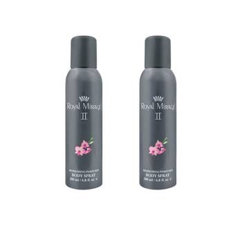 2PK Royal Mirage II Body Fragrance Spray For Women 200ml