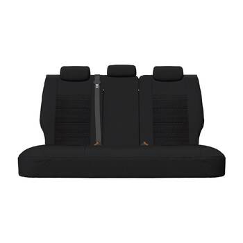 Sperling Weekender Jacquard Rear Black Seat Covers - BT50 Ranger Dual 2015-2022