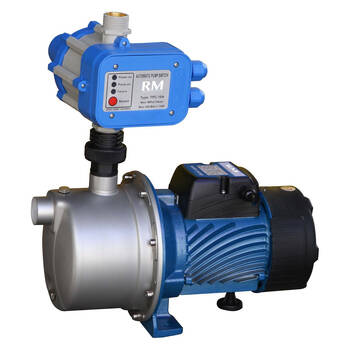 Rural Max Stainless Steel Pressure Pump w/ Automatic Switch RM-SJP800-E - Blue