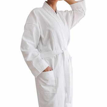 Jason Commercial Waffle Kimono Bath Robe 127cm White