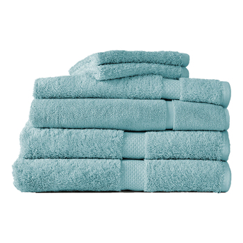 6pc Canningvale Royal Splendour Home Decor Bathroom Towel Set Aqua Foam