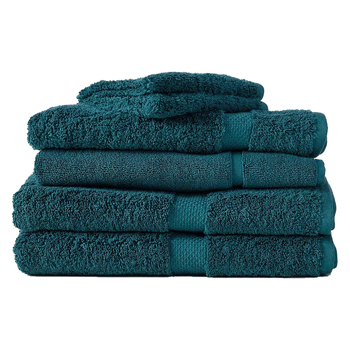 6pc Canningvale Royal Splendour Bath Towel Set Home Decor Azzurrite Teal