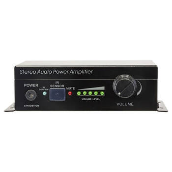 Pro2 Stereo Audio Power Amplifier Speaker w/ Remote Control 145x97mm Black