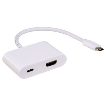 Pro2 USB-C to HDMI Universal 2-Port Hub External Adaptor White 15cm Lead