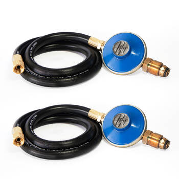 2PK Companion Hose Pol Gas Stove Regulator 1/4" Bsp 0.9M