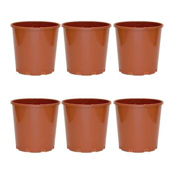 6PK Homeleisure Reko Pot 100mm Terracotta Outdoor Garden 