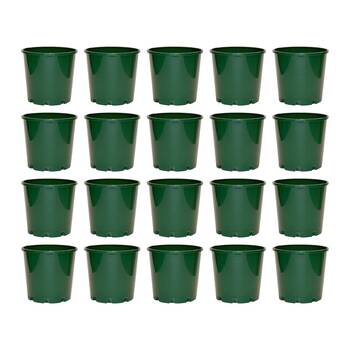 20PK Homeleisure Reko Pot 100mm Green Outdoor Garden 