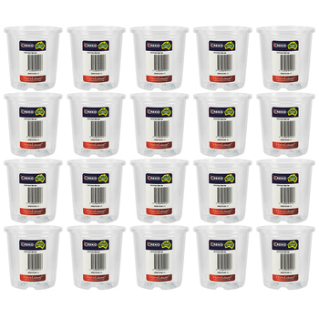 20PK Homeleisure Reko Pot 100mm Clear Outdoor Garden 