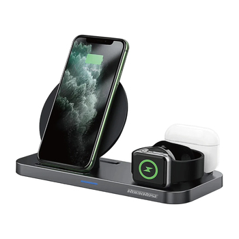RockRose Airwave Max 3 in 1 15W Wireless Charging Stand