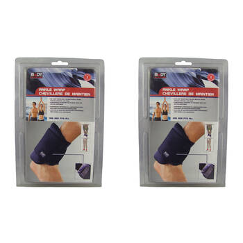 2PK Body Sculpture Ankle Support Wrap Protector Hot/Cold Therapy Neoprene