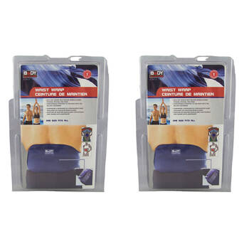 2PK Body Sculpture Waist Support Wrap Protector Hot/Cold Therapy Neoprene