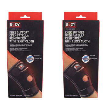 2PK Body Sculpture Breathable Knee Support Wrap Compression Protector Neoprene