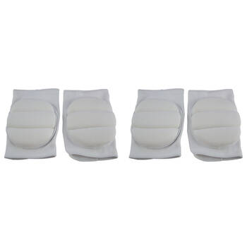 2PK Regent Sports Knee Support Pads Foorball Gear Protector Pair White