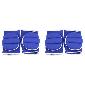 2PK Regent Sports Knee Support Pads Foorball Gear Protector Pair Blue
