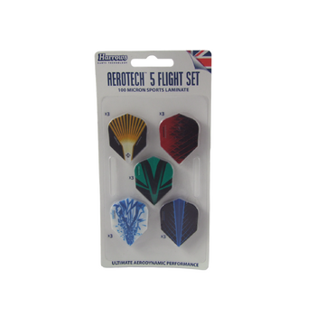 5pc Harrows Aero Tech Flights Training Sports Dart Game/Accessories