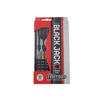 Harrows Black Jack Dart Set Stainless Steel Barrels Sports Game/Accessories