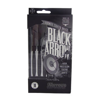 3pc Harrows Black Arrow Soft Tip Dart Flights Shafts w/Case Sports Accessory