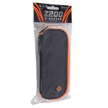 Harrows Z200 Darts Wallet Case Secure Storage Pocket 19x8.5cm Black/Orange