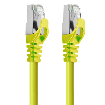 Cruxtec RJ45 LAN CAT7 10GbE 15m Triple Shielding Ethernet Cable - Yellow