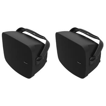 2x Klipsch RSM-525 Outdoor Wall Mounted 5 Way Binding 65W Speaker 5.25 Inches BK