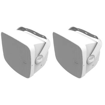 2x Klipsch RSM-650 Outdoor Wall Mounted 5 Way Binding 80W Speaker 6.5 Inches WH