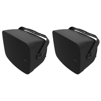 2x Klipsch RSM-800 Outdoor Wall Mounted 5 Way Binding 100W Speaker 8 Inches BK