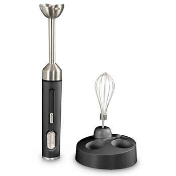 Geek Chef Rechargeable Cordless Electric Stick Hand Blender & Whisk Mixer - Black
