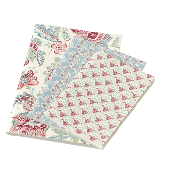 3pc Pilbeam Living Indienne 50-Pages Notebooks Set Writing Stationery