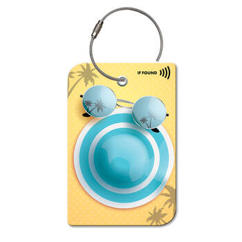 Retreev Summer Hat Travel Bag Smart Tag Luggage Suitcase Name Card w/ QR