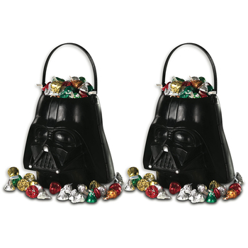 2PK Star Wars Darth Vader Trick Or Treat Plastic Cany Bucket Black